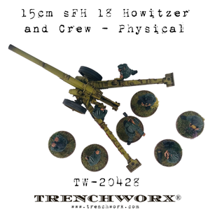 German 15cm sFH 18 Howitzer and Crew