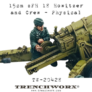 German 15cm sFH 18 Howitzer and Crew