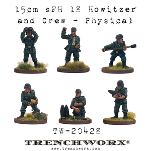 German 15cm sFH 18 Howitzer and Crew