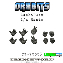 Load image into Gallery viewer, LuchaDOrx Left &amp; Right Hands (X5)
