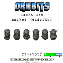 Load image into Gallery viewer, LuchaDOrx Masked Heads (X5)
