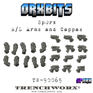 SpOrx Left & Right Arms & Cappas