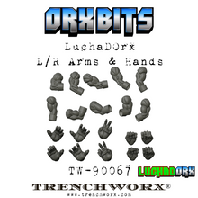 Load image into Gallery viewer, LuchaDOrx Left &amp; Right Arms &amp; Hands (X5)