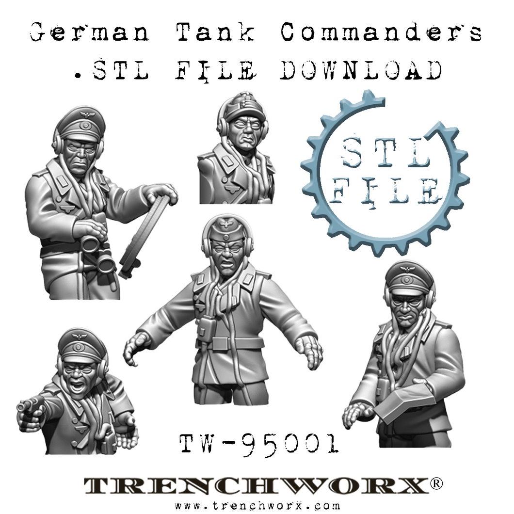 German Tank Commanders .STL Download