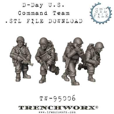 D-Day U.S. Command Team .STL Download