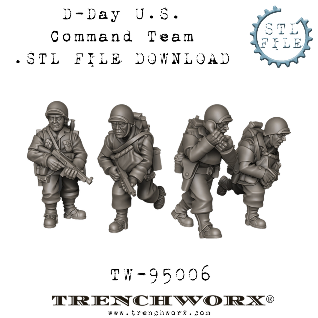D-Day U.S. Command Team .STL Download