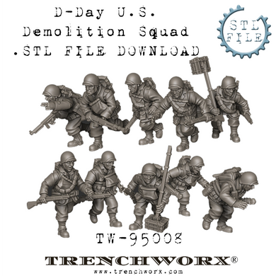 D-Day U.S. Demolitions Squad Two .STL Download
