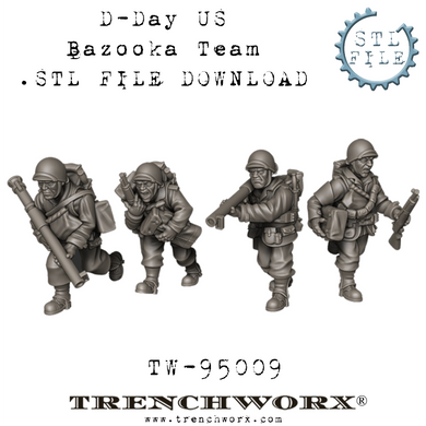 D-Day U.S. Bazooka Team .STL Download