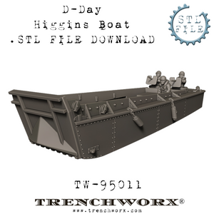 D-Day Higgins Boat .STL Download
