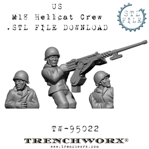 US M18 Hellcat Crew .STL Download