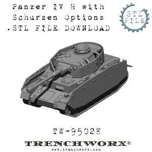 German Panzer IV H .STL Download