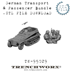 German Transport and Passenger Bundle .STL Download