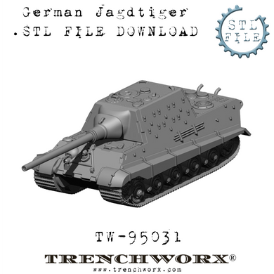German Jagdtiger .STL Download