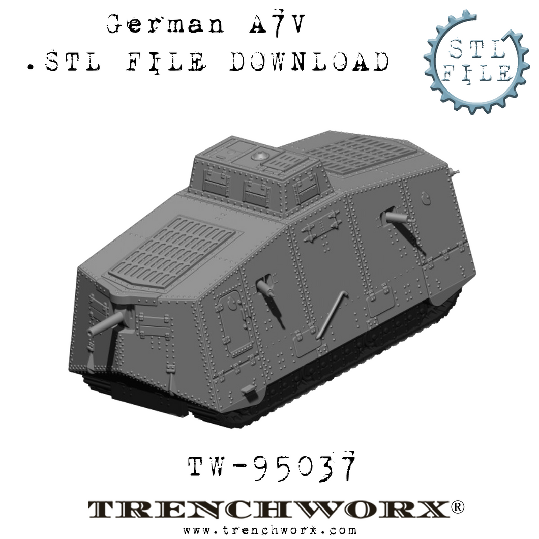 German A7V .STL Download
