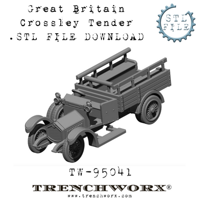 British Crossley Tender .STL Download