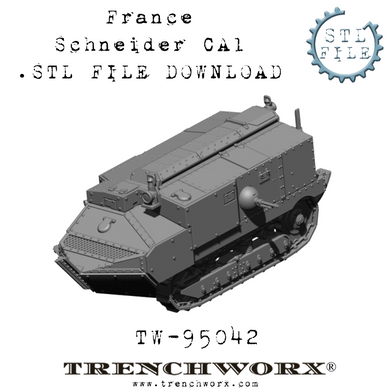French Schneider CA1 .STL Download