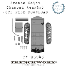 Load image into Gallery viewer, French Saint Chamond (Early) .STL Download