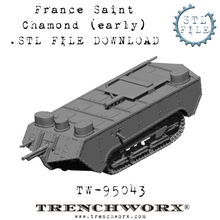 Load image into Gallery viewer, French Saint Chamond (Early) .STL Download