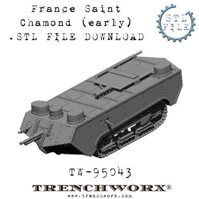 French Saint Chamond (Early) .STL Download