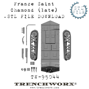 French Saint Chamond (Late) .STL Download