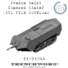 Load image into Gallery viewer, French Saint Chamond (Late) .STL Download