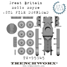 Load image into Gallery viewer, British Rolls Royce .STL Download