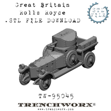 Load image into Gallery viewer, British Rolls Royce .STL Download