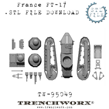 Load image into Gallery viewer, French FT-17 .STL Download