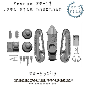 French FT-17 .STL Download
