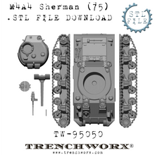 Load image into Gallery viewer, US M4A4 (75) Sherman .STL Download