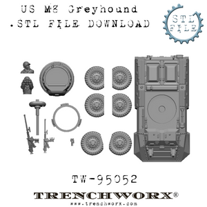 M8 Greyhound and Crew .STL Download