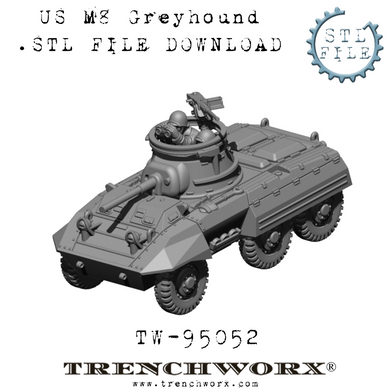 M8 Greyhound and Crew .STL Download