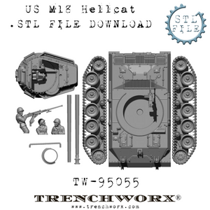M18 Hellcat and Crew .STL Download