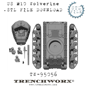 US M10 Wolverine and Crew .STL Download