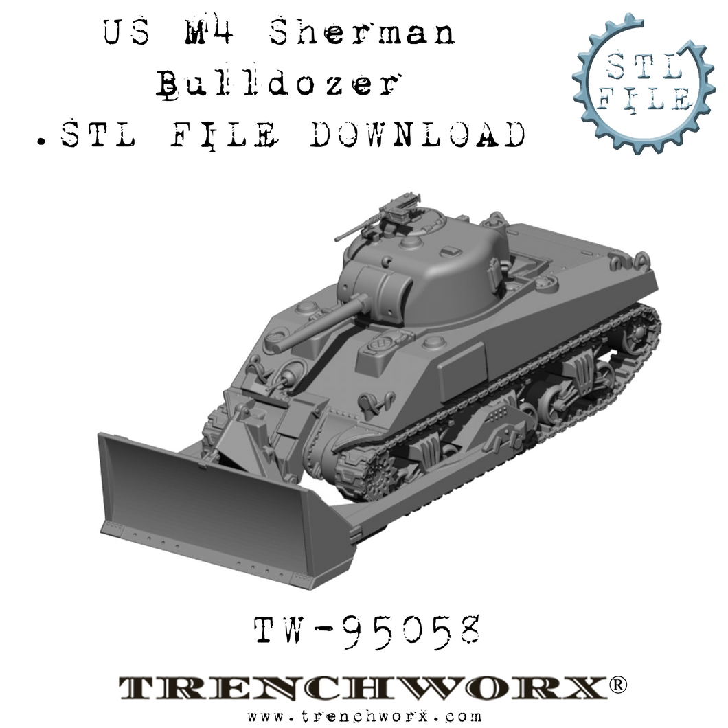 M4 Sherman Bulldozer .STL Download