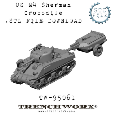 M4 Sherman Crocodile .STL Download