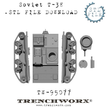 Load image into Gallery viewer, Soviet T-38 Tankette .STL Download