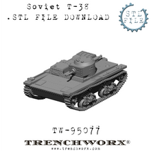 Load image into Gallery viewer, Soviet T-38 Tankette .STL Download