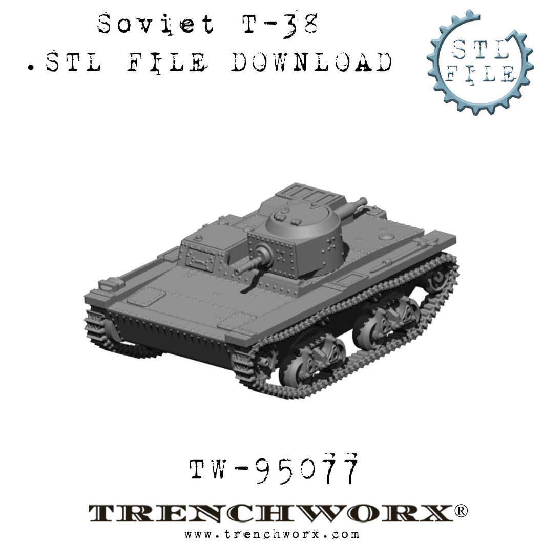 Soviet T-38 Tankette .STL Download