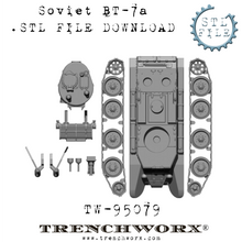 Load image into Gallery viewer, Soviet BT-7a .STL Download