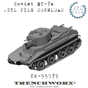 Soviet BT-7a .STL Download