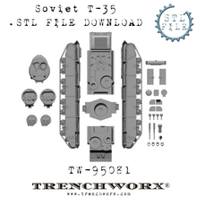 Load image into Gallery viewer, Soviet T-35 .STL Download