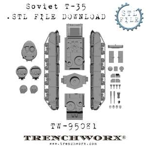 Soviet T-35 .STL Download