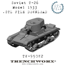 Load image into Gallery viewer, Winter War Tank Bundle .STL Download