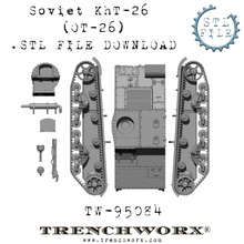 Load image into Gallery viewer, Soviet KhT-26 (OT-26) .STL Download