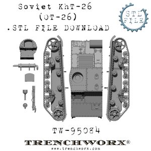 Soviet KhT-26 (OT-26) .STL Download