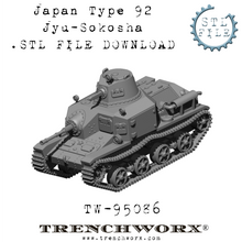 Load image into Gallery viewer, Japanese Type 92 Jyu-Sokosha .STL Download