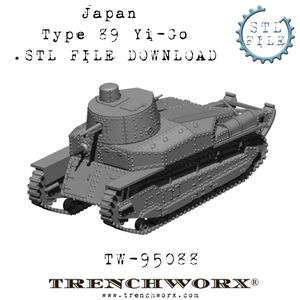 Japanese Type 89 Yi-Go .STL Download