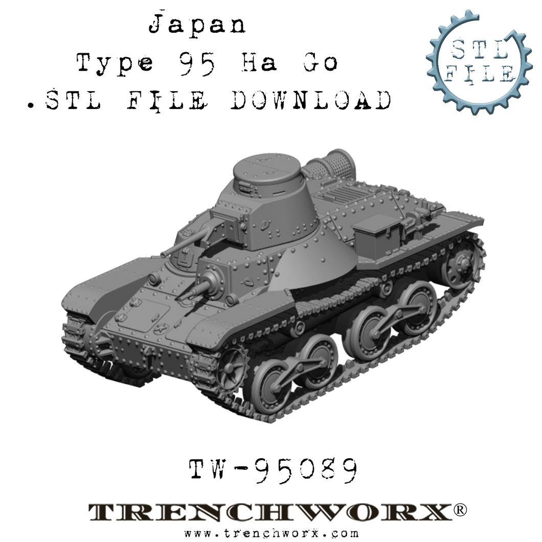 Japanese Type 95 Ha Go .STL Download
