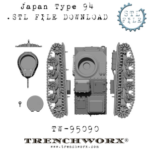 Japanese Type 94 Tankette .STL Download